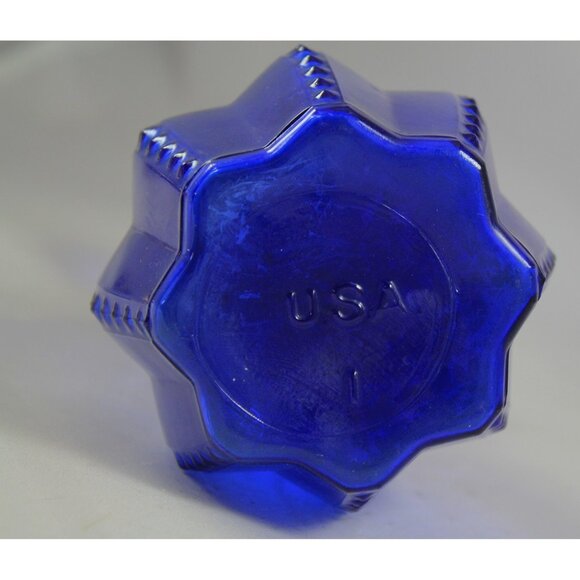 Vintage USA Cobalt Blue Glass Vase - Picture 6 of 6